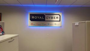 Royal Cyber Backlit Lobby Sign