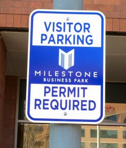 custom parking outdoor metal traffic sign safety wayfinding 256x300 Wayfinding Signs